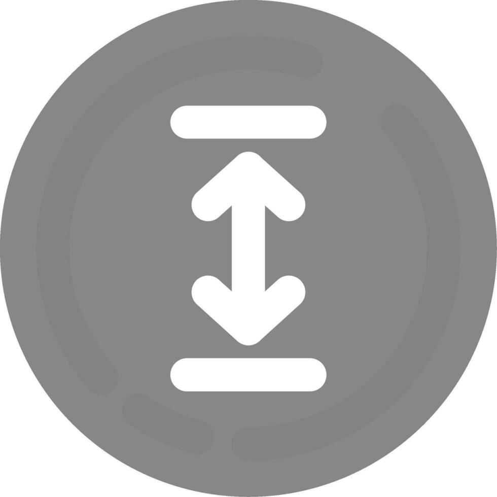 Up and down arrow Grey scale Icon vector