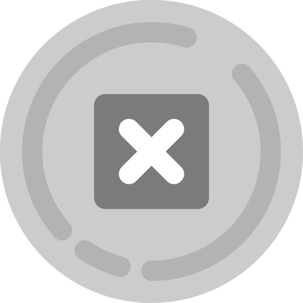 Delete Grey scale Icon vector