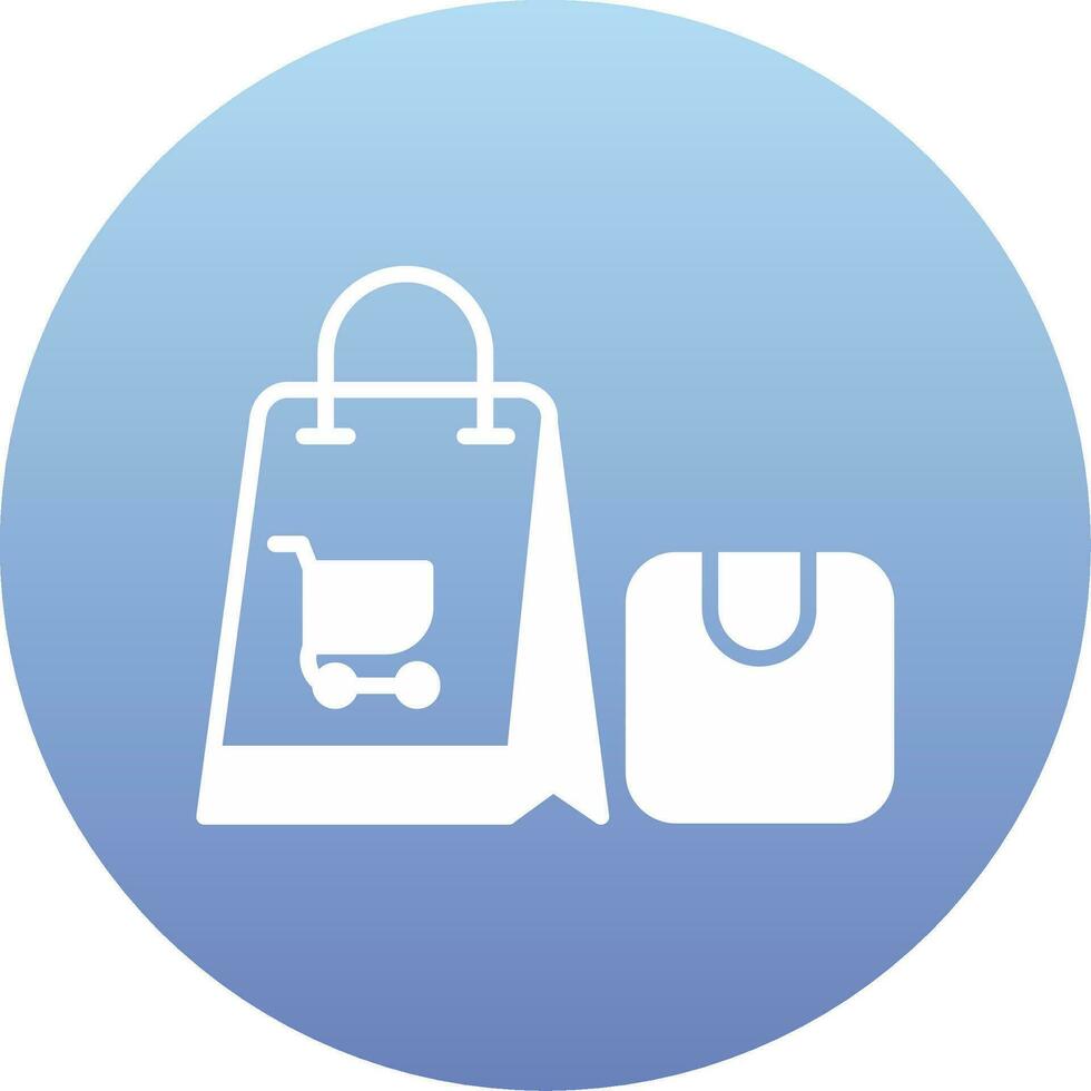 icono de vector de bolsa de compras