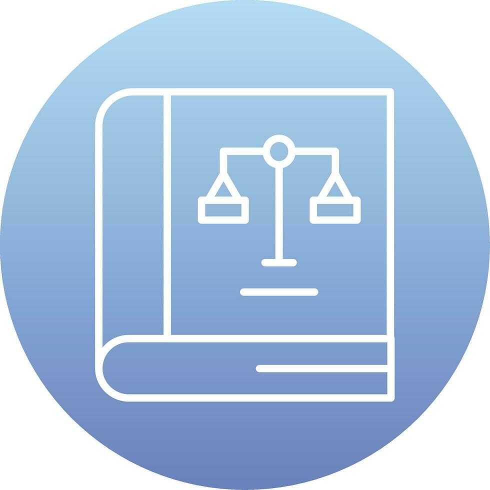 Law Book Vector Icon