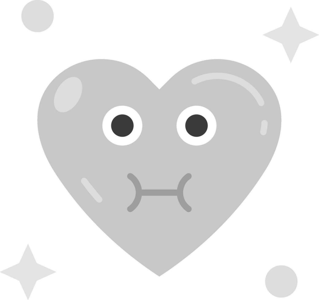 Sickness Grey scale Icon vector