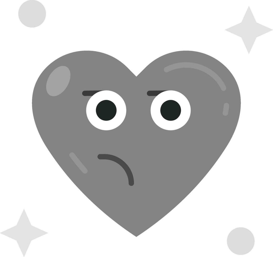 Suspicious Grey scale Icon vector