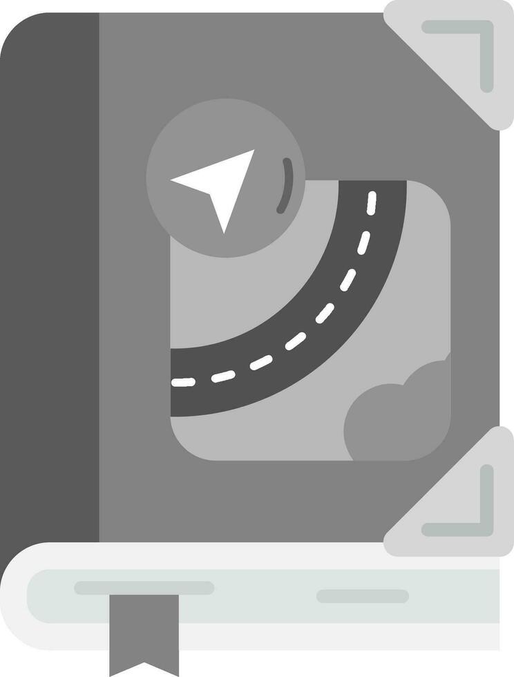 Map Grey scale Icon vector