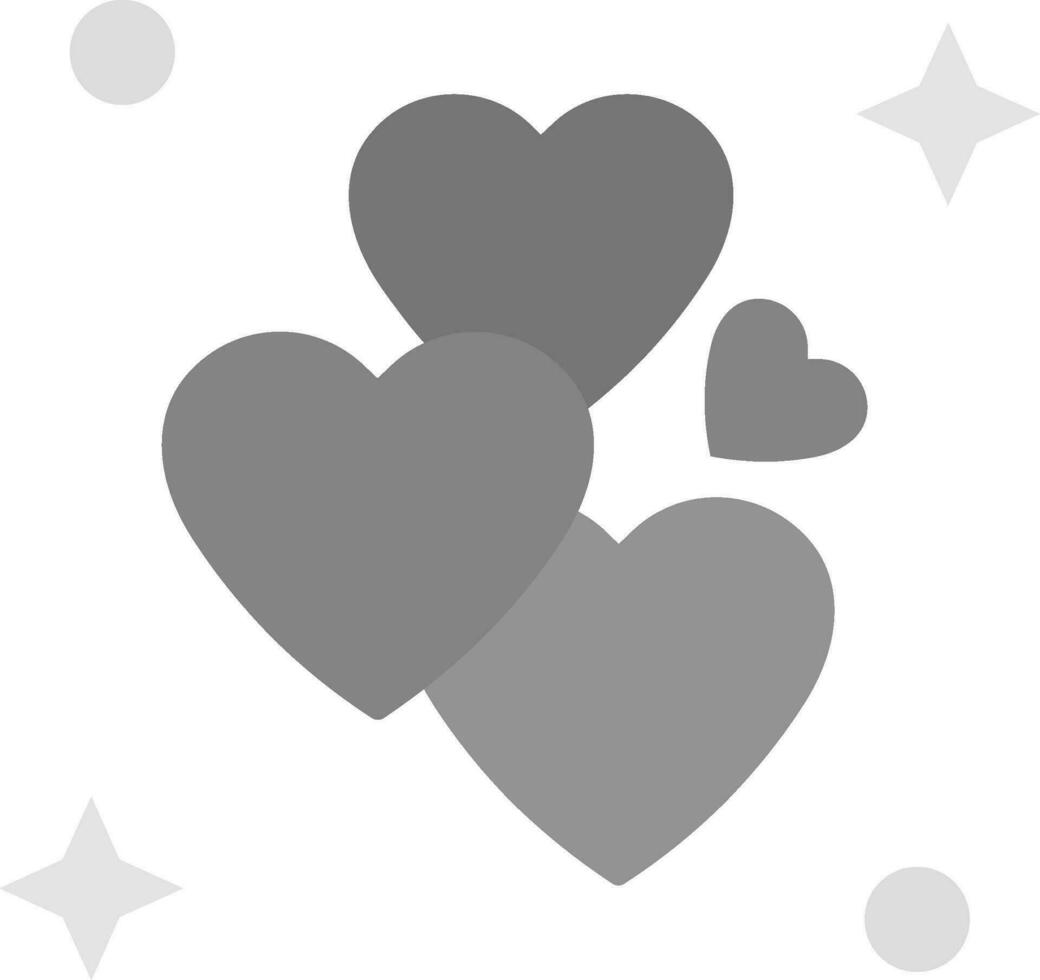 Love Grey scale Icon vector