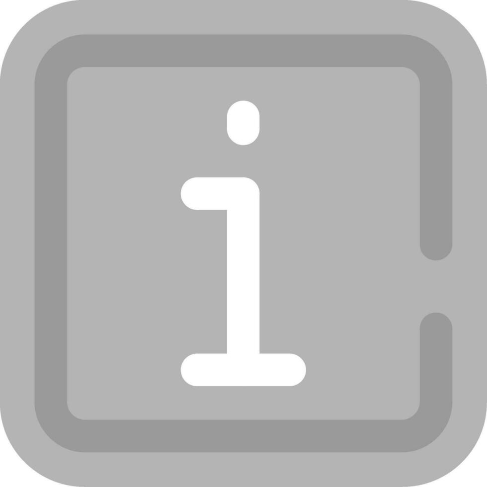 Info Grey scale Icon vector