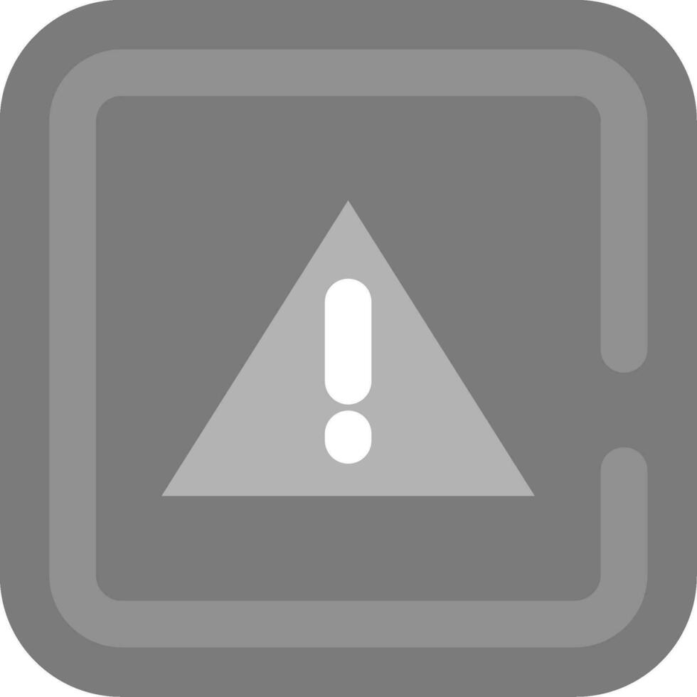 Alert Grey scale Icon vector