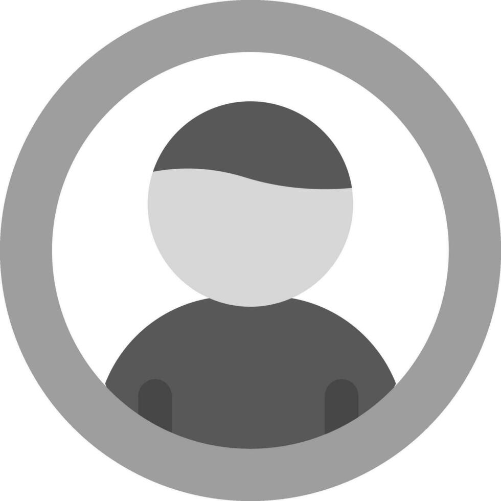 User Grey scale Icon vector