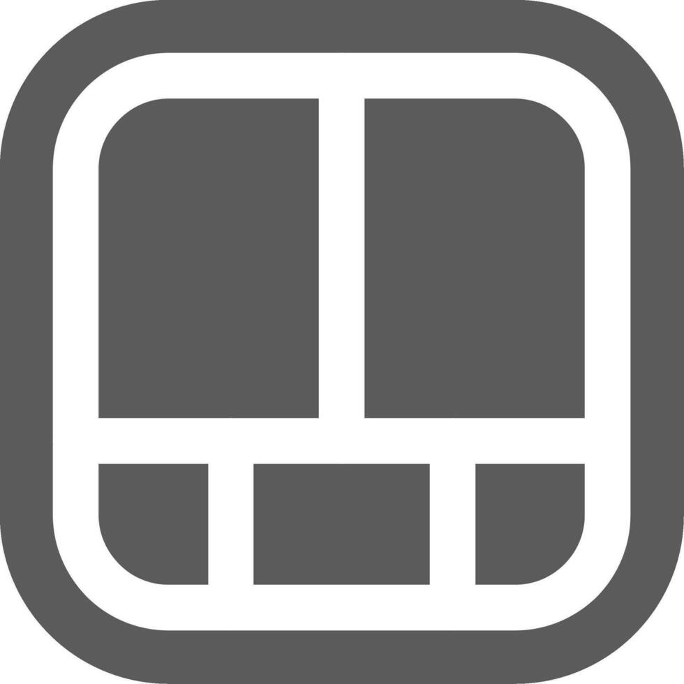 Layout Grey scale Icon vector