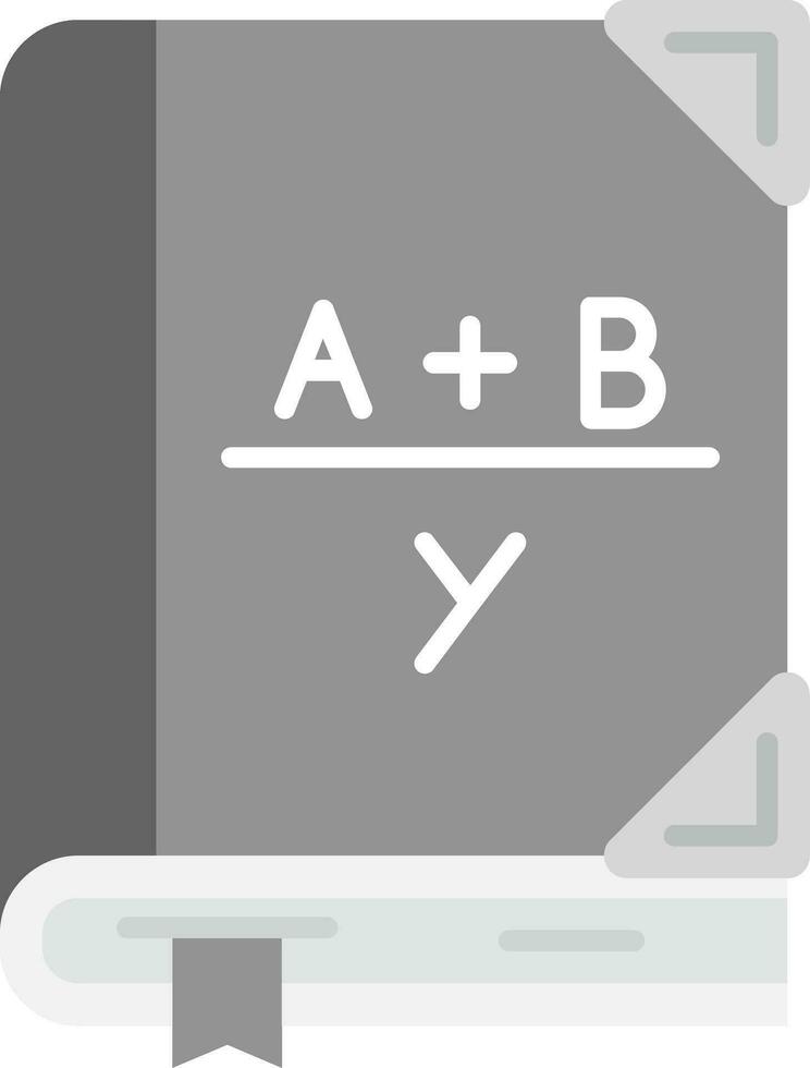 Algebra Grey scale Icon vector