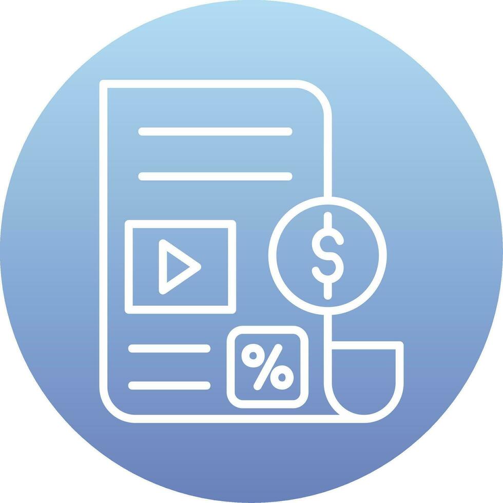 Paid Articles Vector Icon