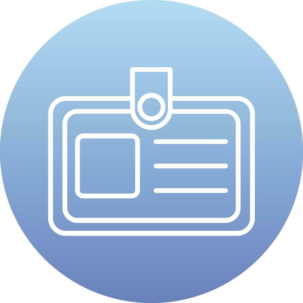 Identification Card Vector Icon