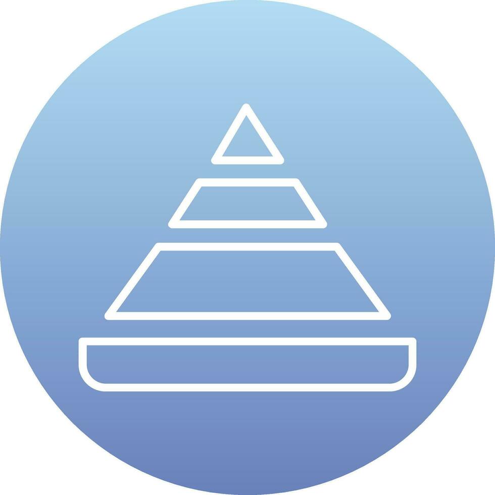 Pyramid Chart Vector Icon