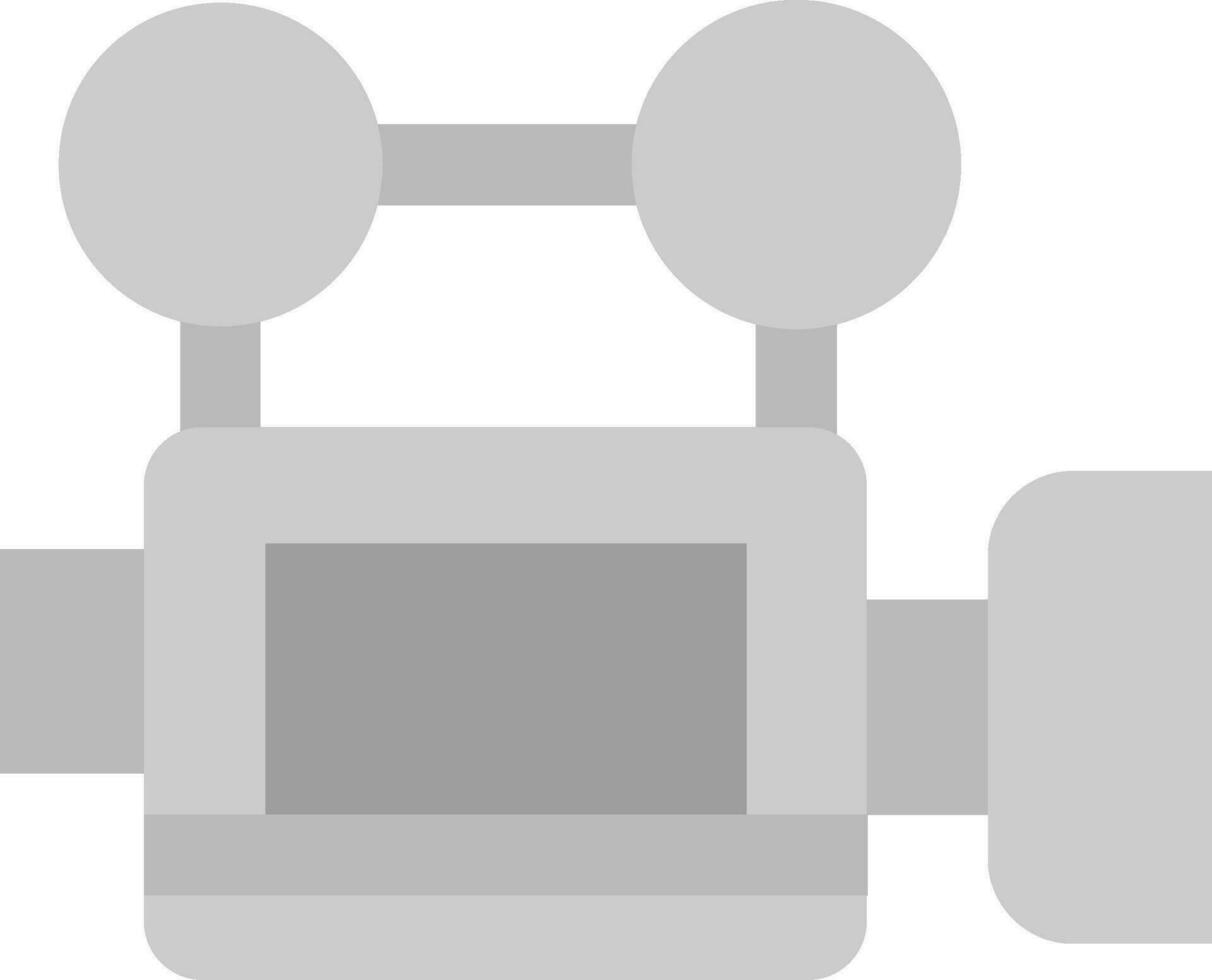 Video Grey scale Icon vector