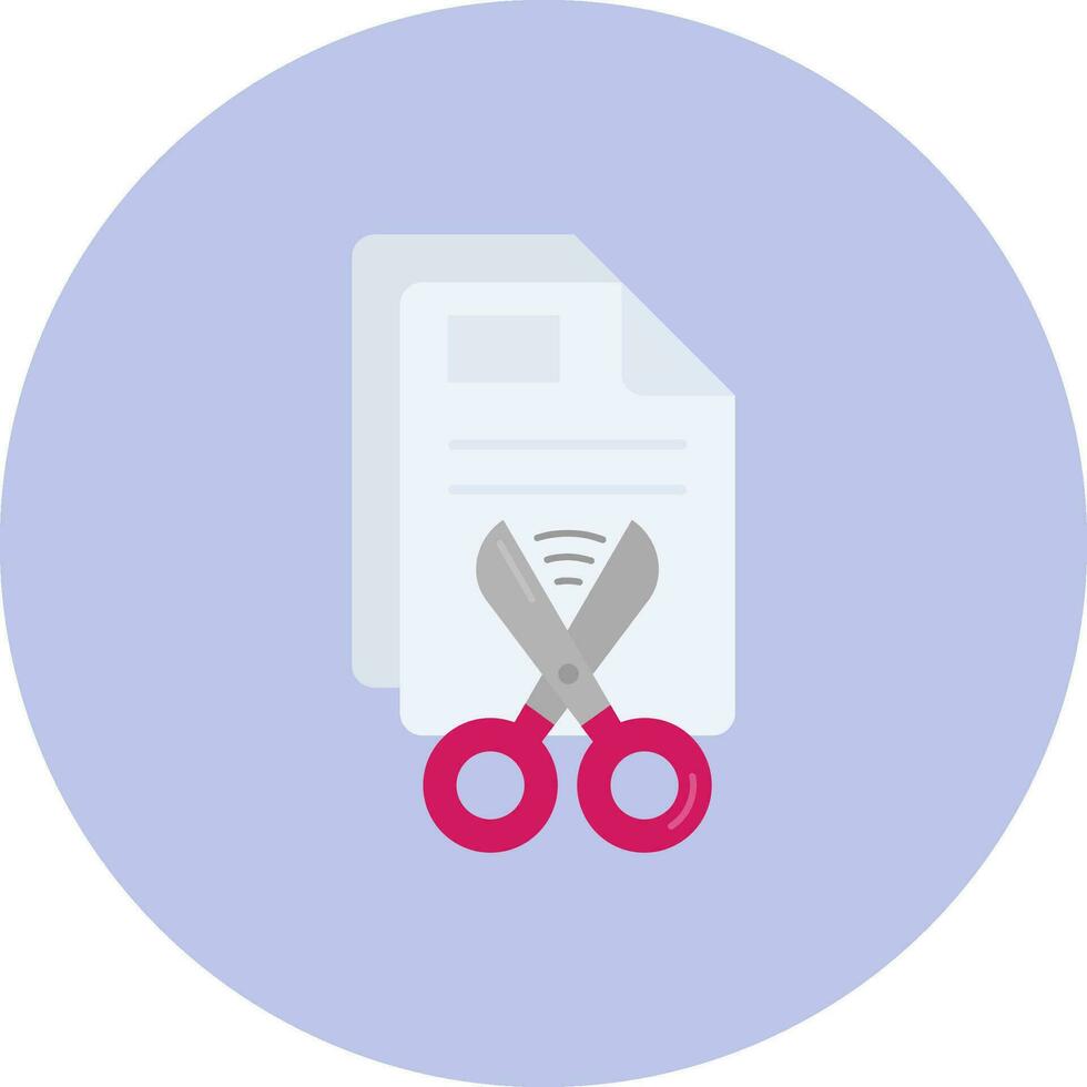 Cut Grey scale Icon vector