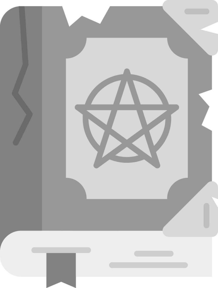 Magic book Grey scale Icon vector