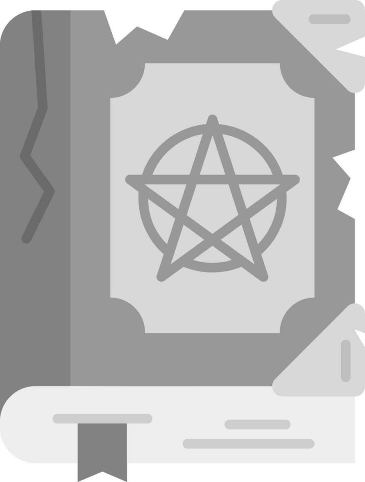 Magic book Grey scale Icon vector