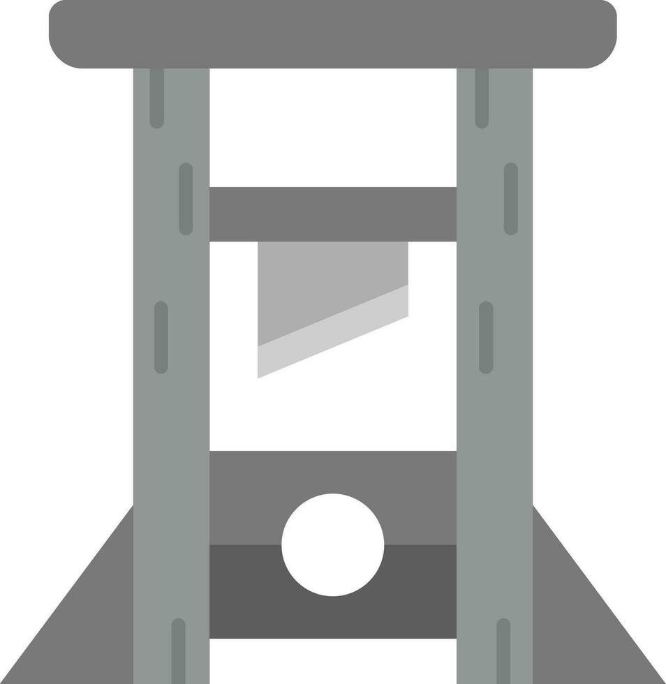 guilotina gris escala icono vector