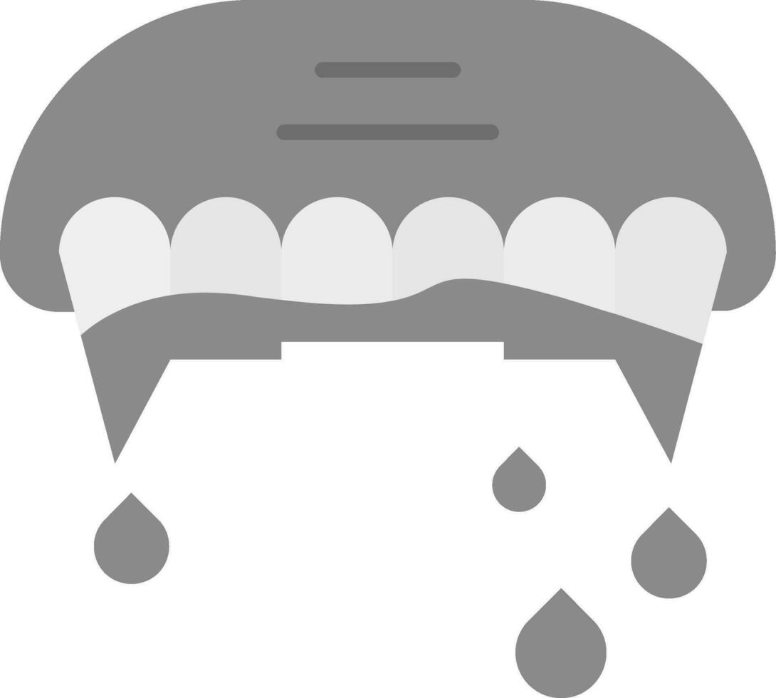 Teeth Grey scale Icon vector