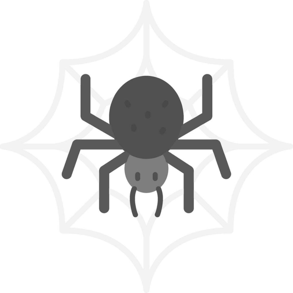 Spider web Grey scale Icon vector