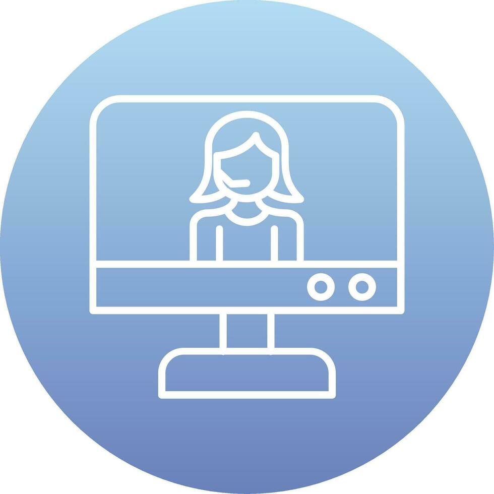 Online Support Vector Icon