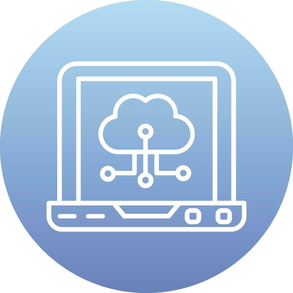 Cloud Computing Vector Icon