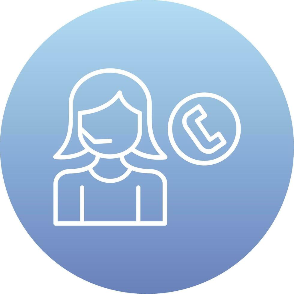 Call Center Agent Vector Icon
