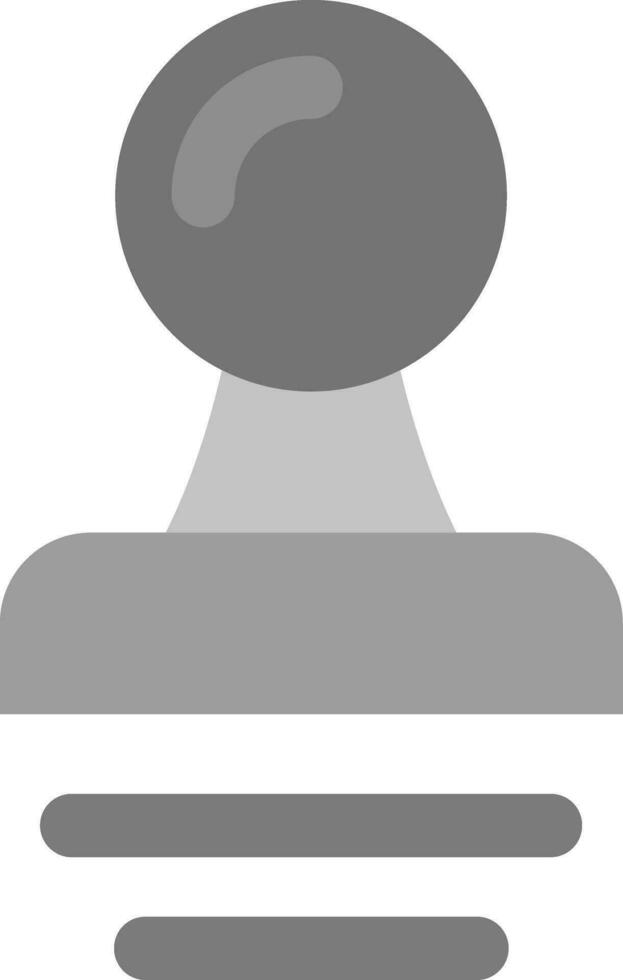 Stamp Grey scale Icon vector