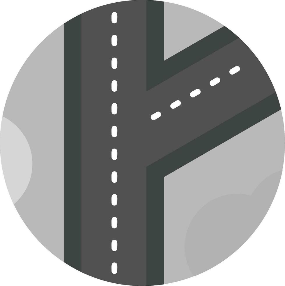 la carretera gris escala icono vector