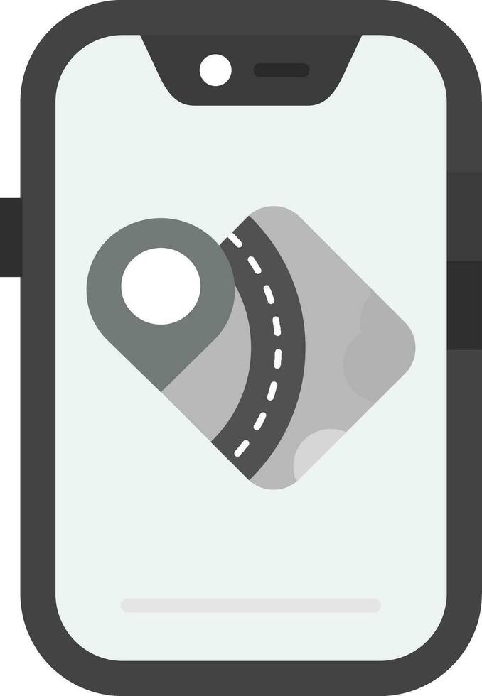 Gps Grey scale Icon vector