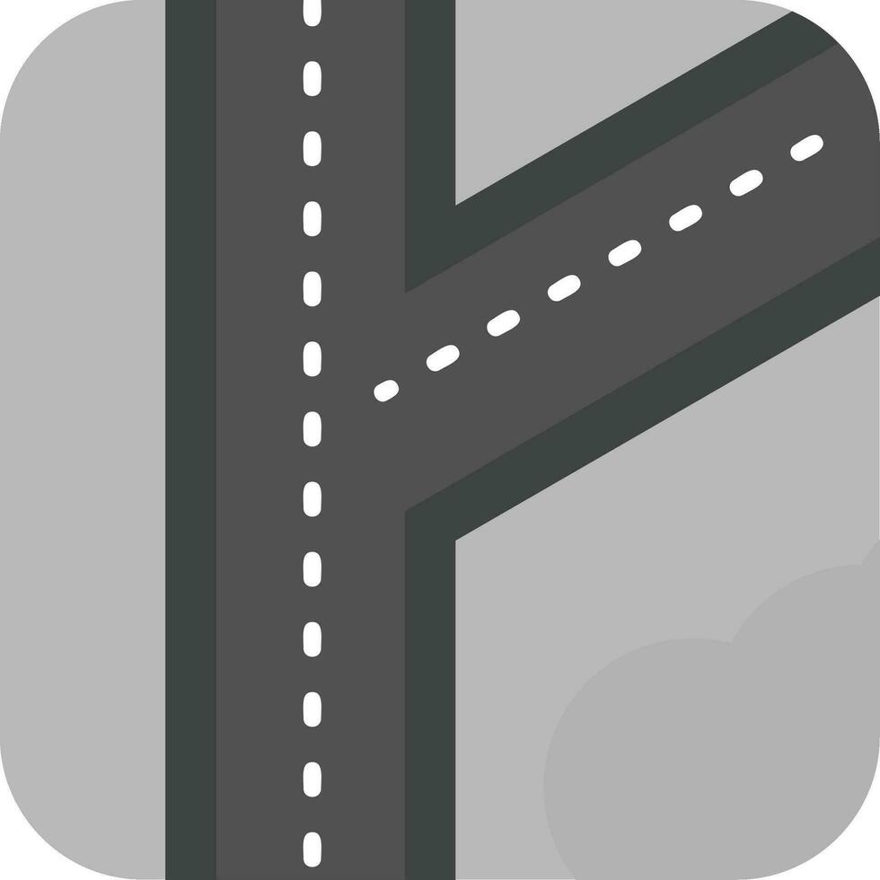 la carretera gris escala icono vector