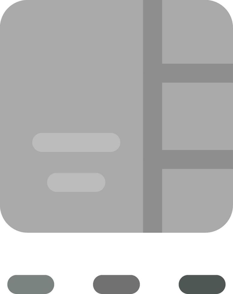 Gallery view Grey scale Icon vector