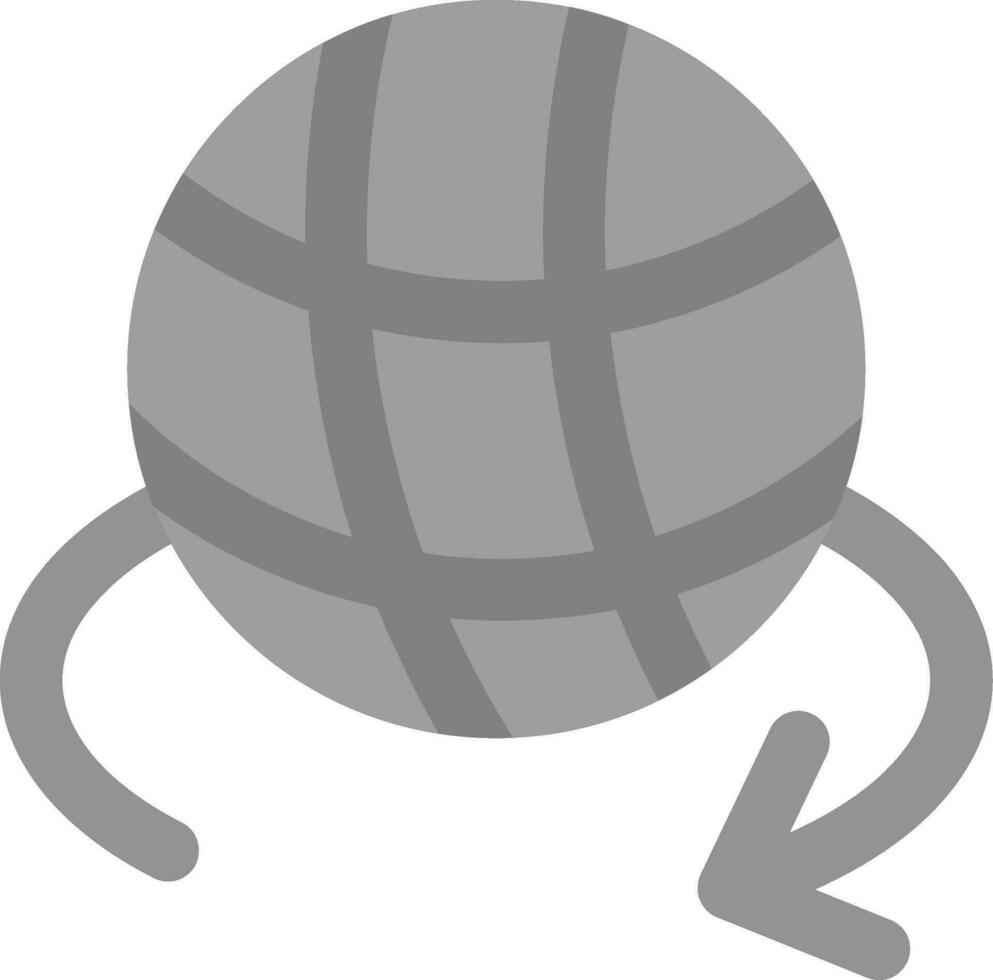 3d rotate 1 Grey scale Icon vector