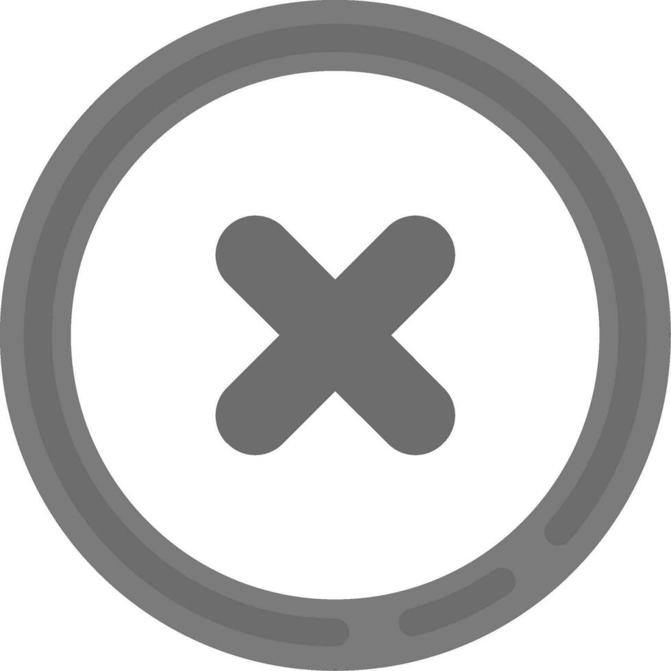 Delete2 Grey scale Icon vector
