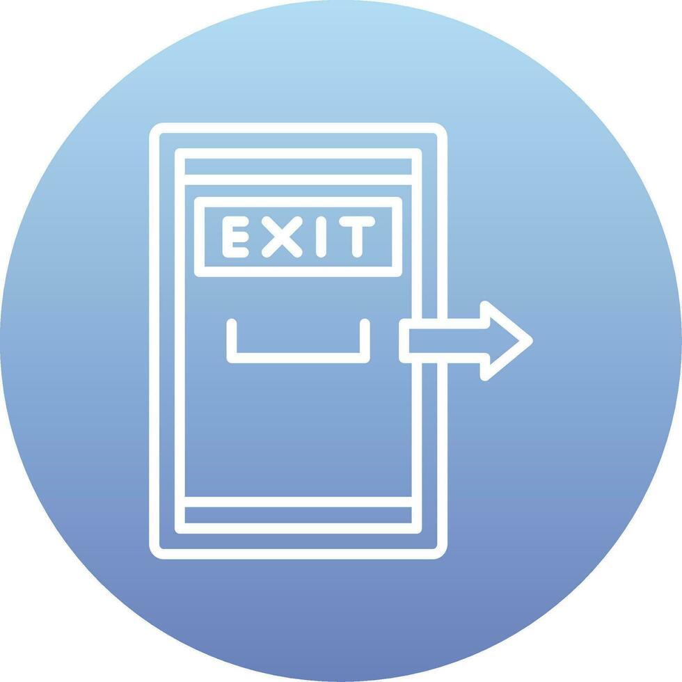 Exit Door Vector Icon
