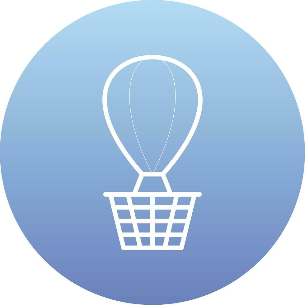 Hot Air Balloon Vector Icon