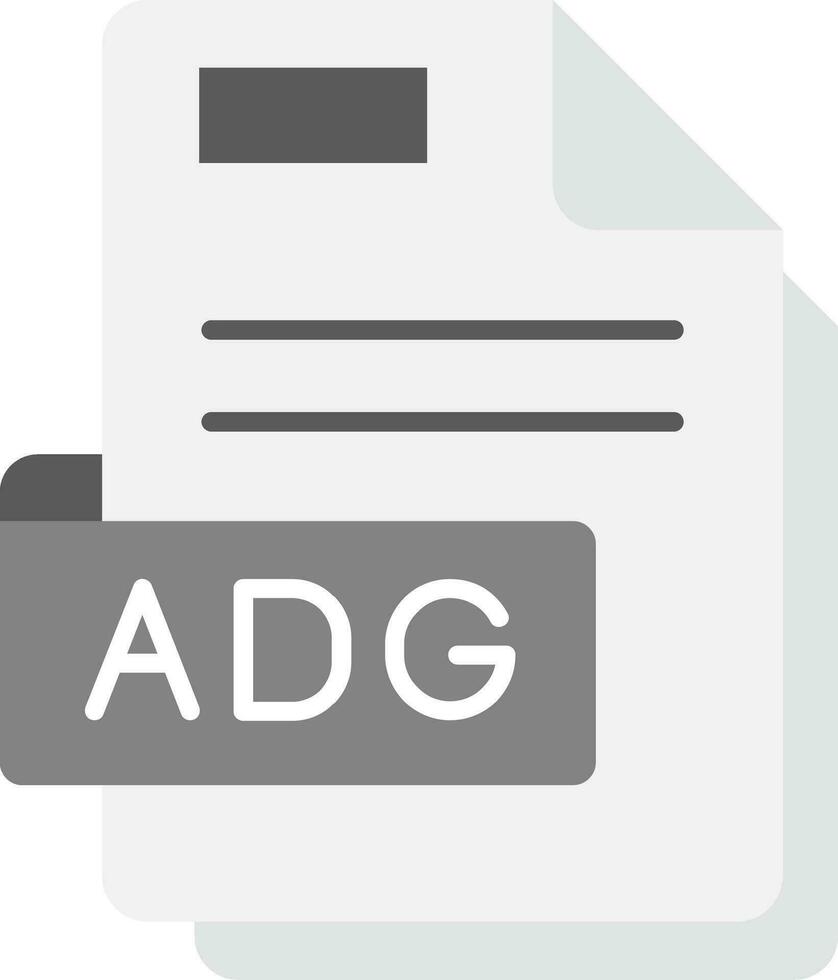 Adg Grey scale Icon vector