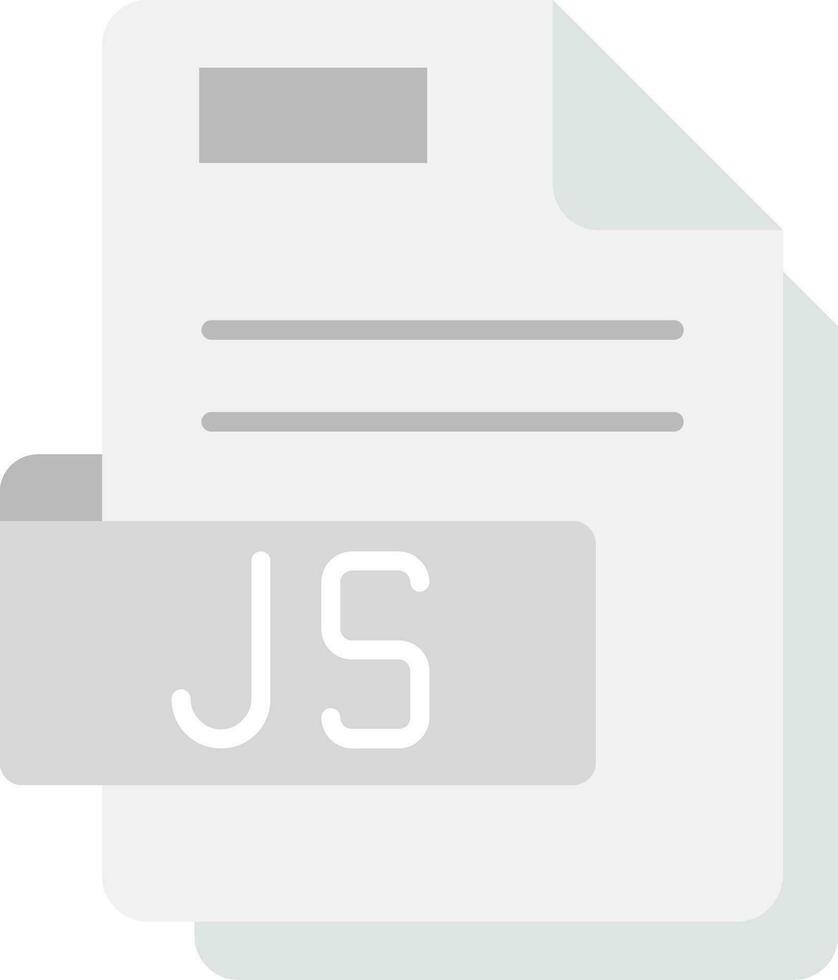 Js Grey scale Icon vector