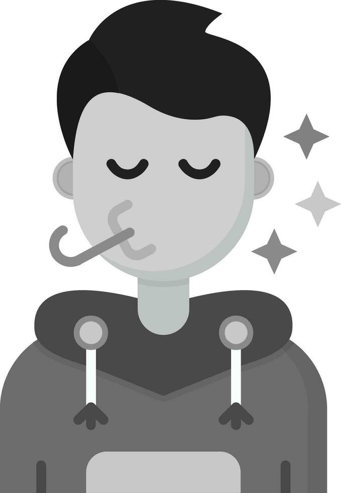 Congratulation Grey scale Icon vector