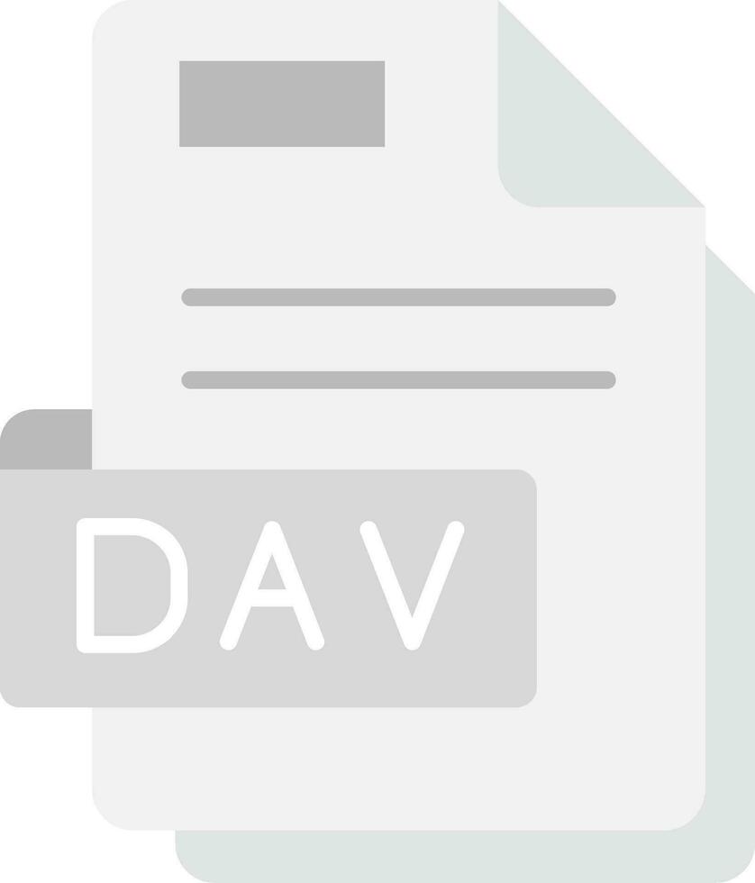 Dav Grey scale Icon vector