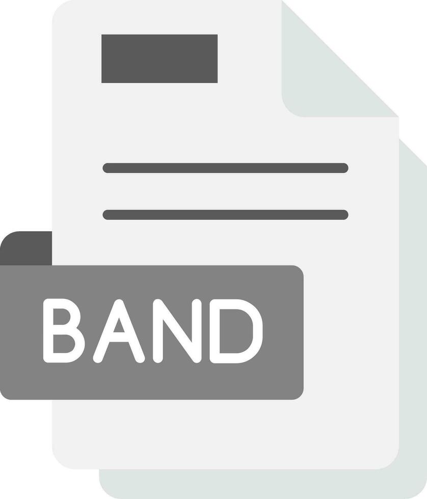 Band Grey scale Icon vector