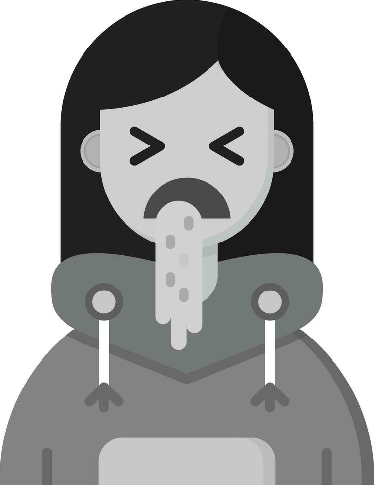 Vomit Grey scale Icon 37103836 Vector Art at Vecteezy