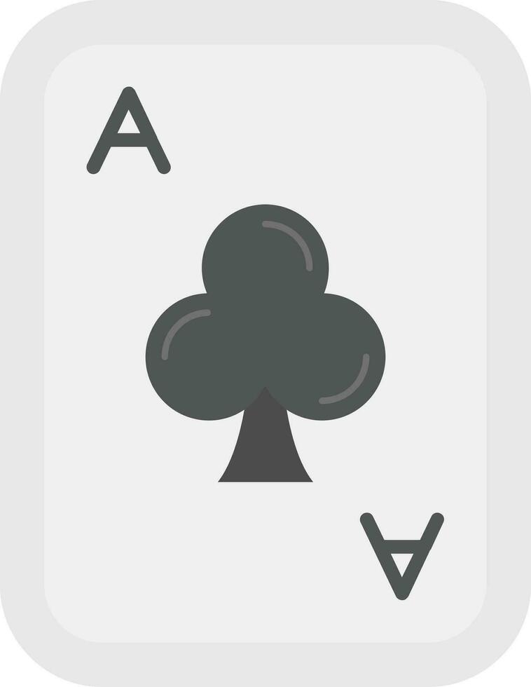 Clubs Grey scale Icon vector