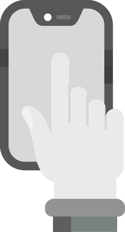 Touch Device Grey scale Icon vector