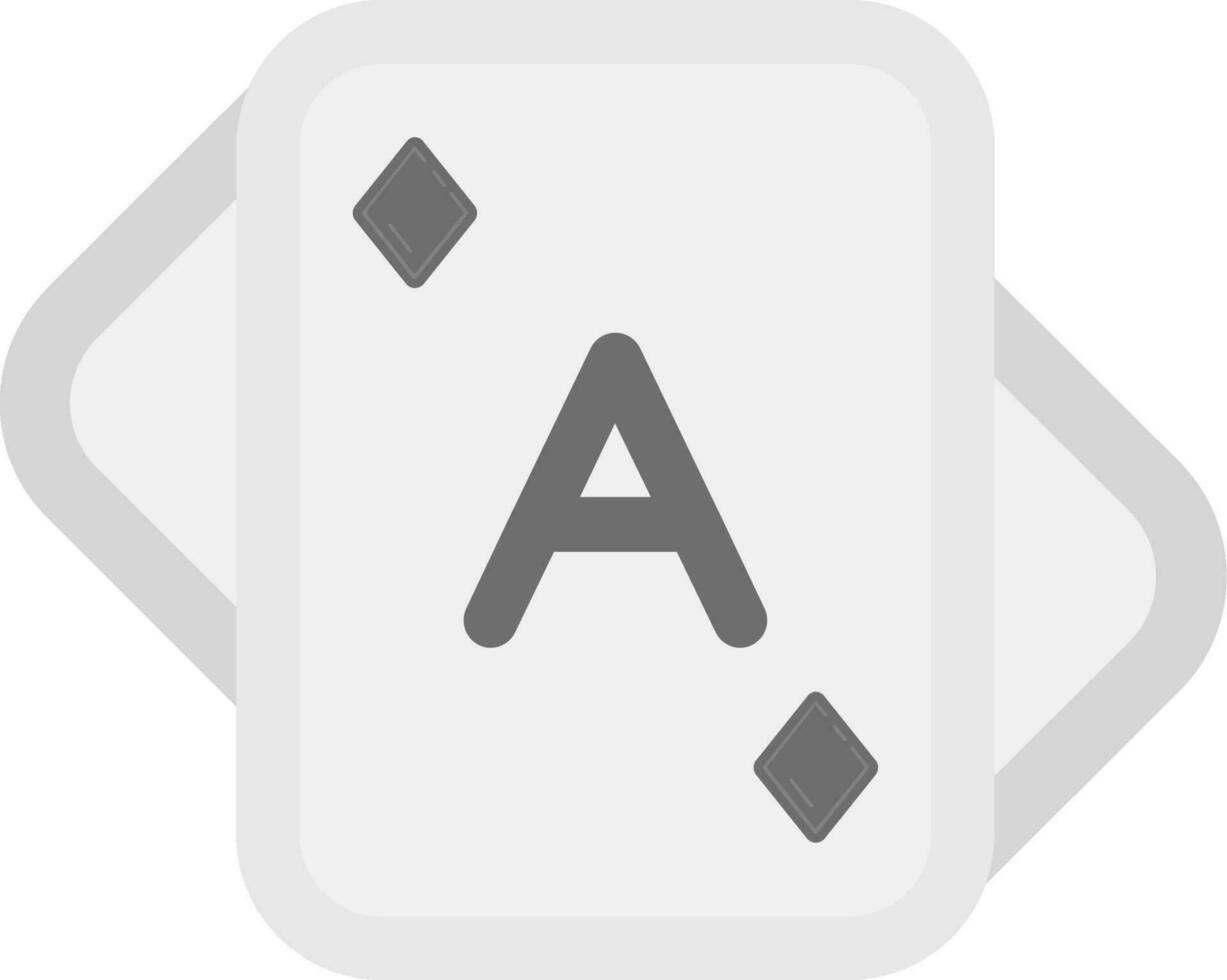 Aces Grey scale Icon vector