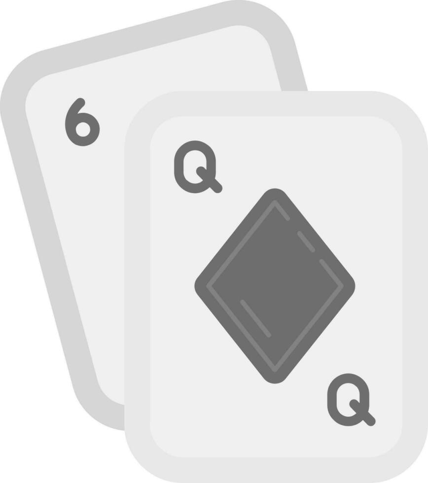 Poker Grey scale Icon vector