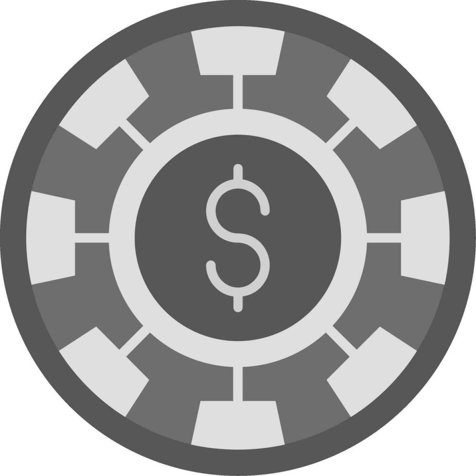 Chip Grey scale Icon vector