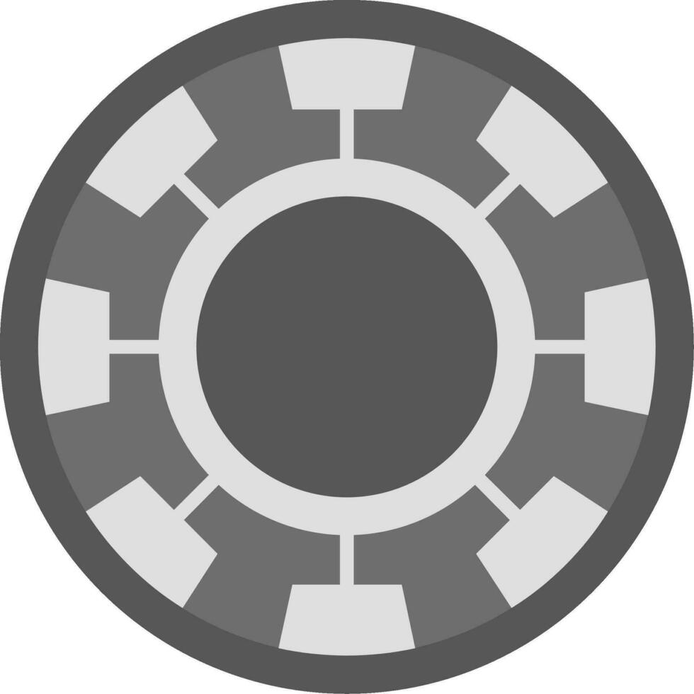 Chip Grey scale Icon vector
