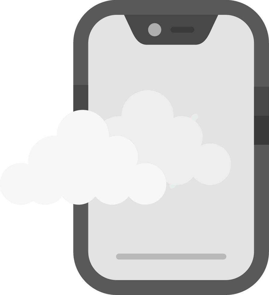 Cloud Grey scale Icon vector