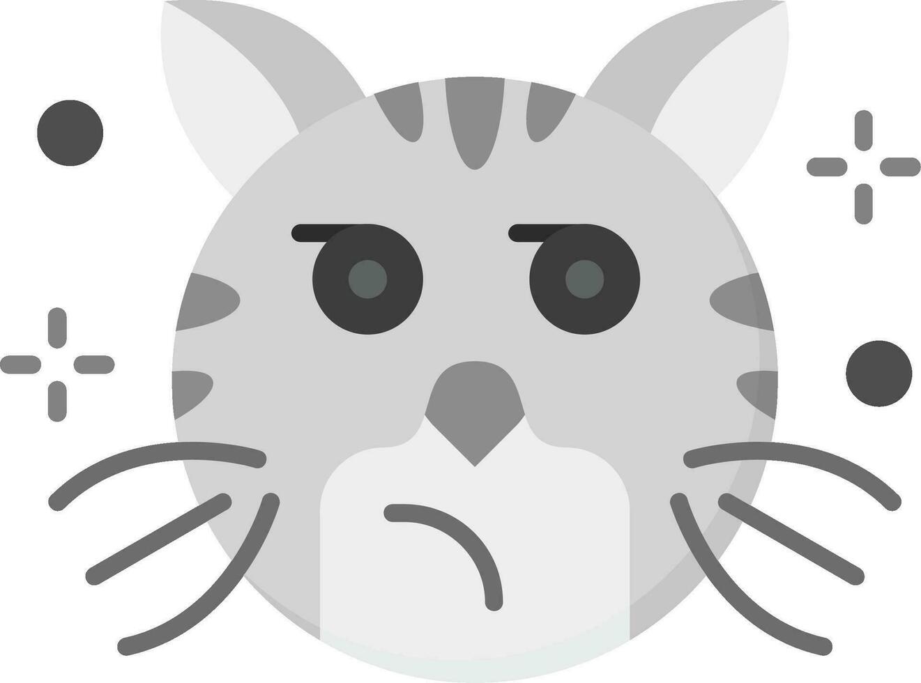 Suspicious Grey scale Icon vector