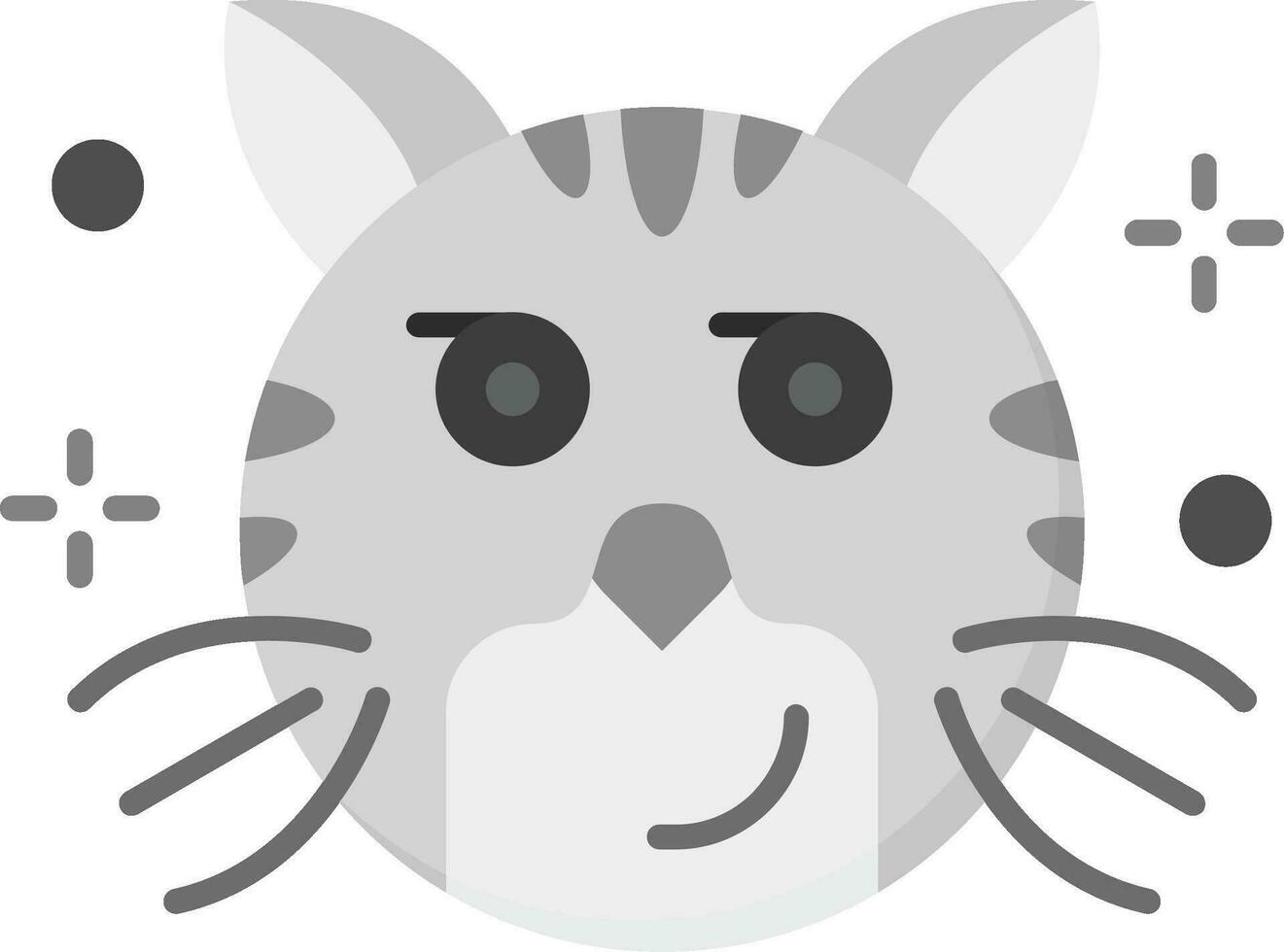 Smirking Grey scale Icon vector